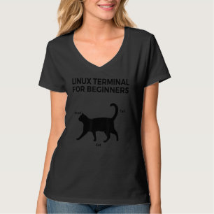 初心者のためのCat Linuxターミナル Tシャツ