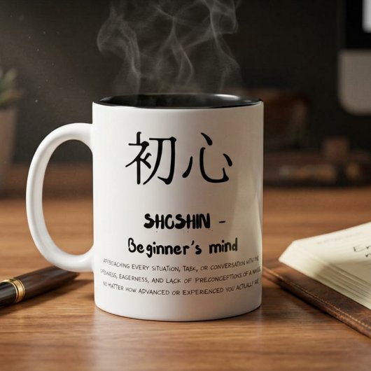 初心者の心 日本の哲学 マインドフルネス ギフト ツートーンマグカップ