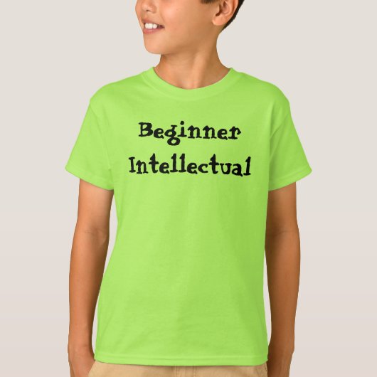 初心者インテリ面白い引用 Tシャツ (正面)