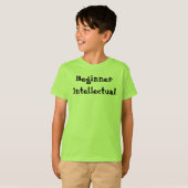 初心者インテリ面白い引用 Tシャツ (正面フル)