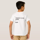 初心運転手のためのプログラミングジョーク Tシャツ (裏面フル)