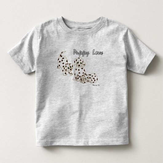 初恋の幼児のTシャツ トドラーTシャツ (正面)