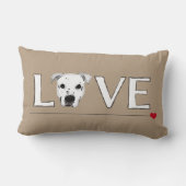 初恋の文字の芸術 ランバークッション (裏面)