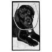 初恋の黒ラブラドル スモールペーパーバッグ (裏面)