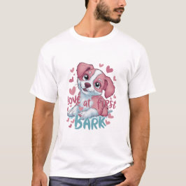 初恋はワンファーストバーク：子犬の愛 Tシャツ