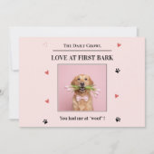 初恋は吠え声と共に Dog Valentine’s Day シーズンカード (正面)