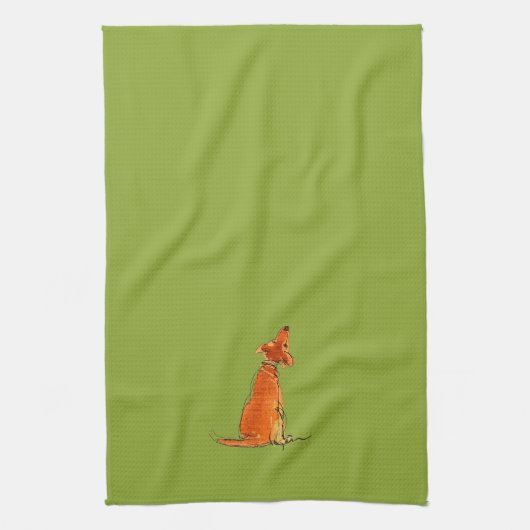 初恋タオルの~のキーウィ キッチンタオル (縦)