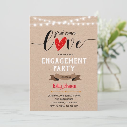 初恋来婚約 招待状 (スタンド正面)