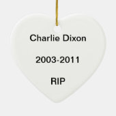 初恋 セラミックオーナメント (裏面)