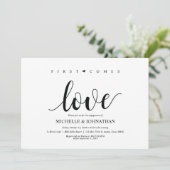 初恋、来婚約パーティ招待状 招待状 (スタンド正面)