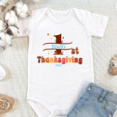 初感謝祭の名前と年の白を追加 ベビーボディスーツ