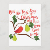 初日のクリスマス シーズンポストカード (正面)