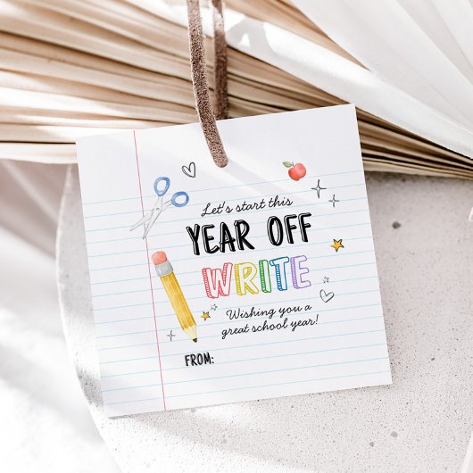 初日新学期スクエア フェイバータグ