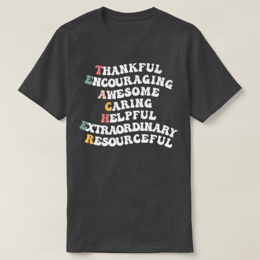 初日新学期教え先生W Tシャツ (デザイン正面)