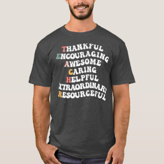 初日新学期教え先生W Tシャツ