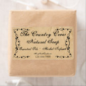 初期のつる植物製品ラベル ラベル (インサイチュ)