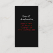 初期のなアメリカの納屋の木製の米国旗 名刺 (裏面)