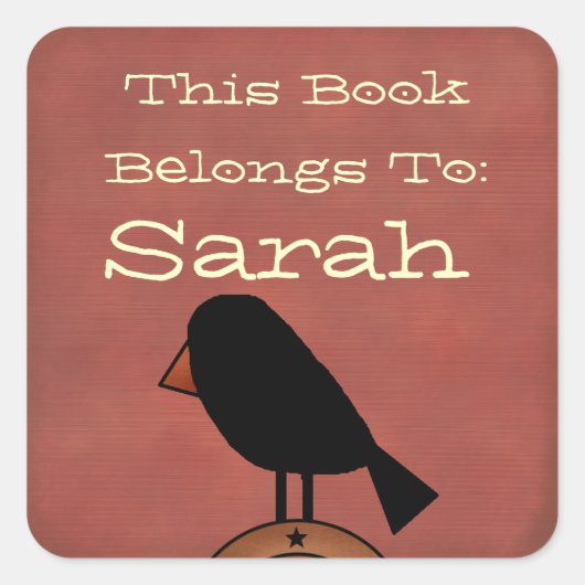 初期のなエクスリブリス スクエアシール (正面)