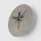 初期のなキリスト教の十字はお気に入りのな聖書をカスタマイズ ラウンド壁時計 (傾斜)