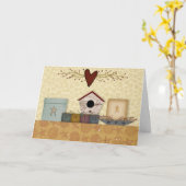 初期のなコレクションのバースデー・カード カード (黄色い花)