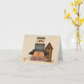 初期のな信頼家族の友人のメッセージカード カード (黄色い花)