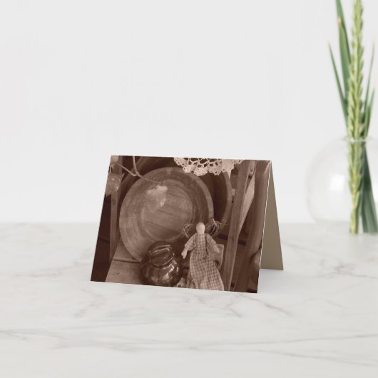 初期のな収集のブランクのメッセージカードおよび封筒 カード (正面)