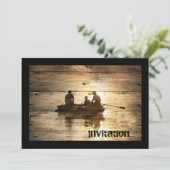 初期のな国湖のボートのカヌーの魚釣り 招待状 (スタンド正面)