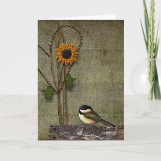 初期のな挨拶状 カード (正面)