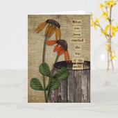 初期のな挨拶状 カード (黄色い花)