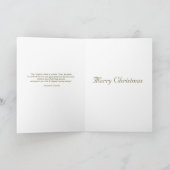 初期のな民芸の人形のクリスマスカード-サンタ シーズンカード (内部)