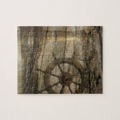 初期のな沿岸航海のな舵輪の車輪の灯台 ジグソーパズル (横)