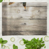 初期のな納屋の木製の西欧諸国のマガモのアヒル キッチンタオル (折り畳み)