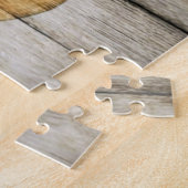 初期のな納屋の木製の西欧諸国のマガモのアヒル ジグソーパズル (側面)