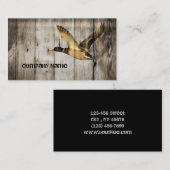 初期のな納屋の木製の西欧諸国のマガモのアヒル 名刺 (正面/裏面)