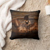 初期のな納屋の木製の西欧諸国の水鳥の水潜り鳥 クッション (ブランケット)