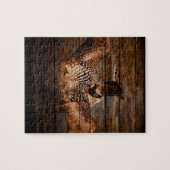 初期のな納屋の木製の西欧諸国の水鳥の水潜り鳥 ジグソーパズル (横)