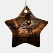 初期のな納屋の木製の西欧諸国の水鳥の水潜り鳥 セラミックオーナメント (正面)