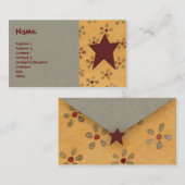 初期のな花のプロフィールカード 名刺 (正面/裏面)