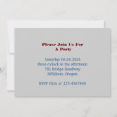 初期のな西欧諸国のクリスマスの赤の(鳥)ショウジョウコウカンチョウ 招待状 (裏面)