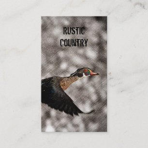 初期のな西欧諸国の水鳥のアメリカオシ 名刺