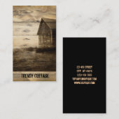 初期のな西欧諸国の農家の国の小屋 名刺 (正面/裏面)