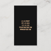 初期のな西欧諸国の農家の国の小屋 名刺 (裏面)