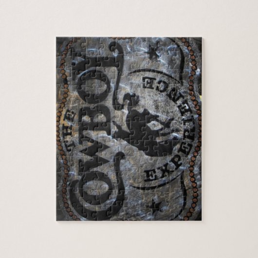 初期のな西欧諸国の馬のカウボーイのロデオ ジグソーパズル (縦)