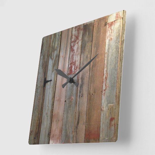 初期のな農家の西欧諸国の納屋木 スクエア壁時計 (傾斜)