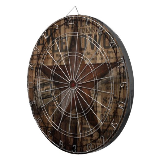 初期のな野生の西欧諸国のテキサス州星のカウボーイ ダーツボード (正面右)