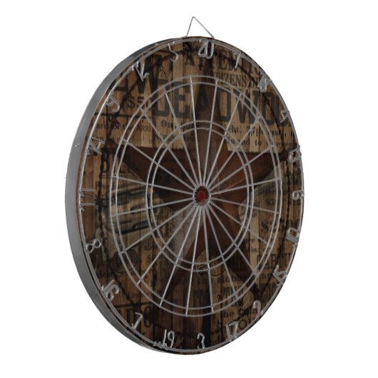 初期のな野生の西欧諸国のテキサス州星のカウボーイ ダーツボード (正面左)