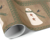 初期のな雪だるまの包装紙 ラッピングペーパー (ロールコーナー)