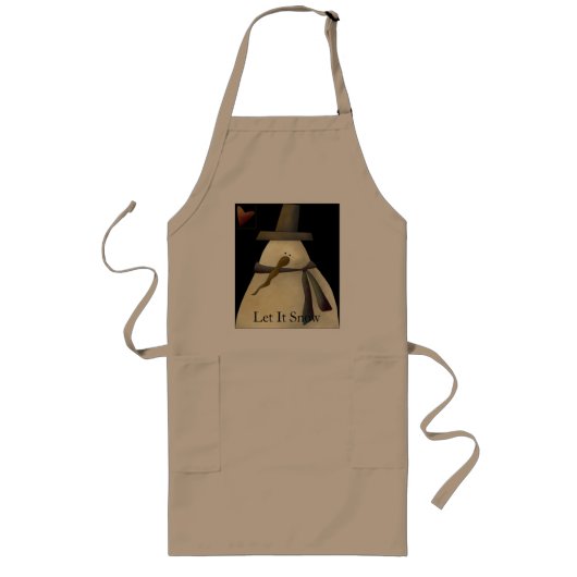 初期のな雪だるま ロングエプロン (正面)