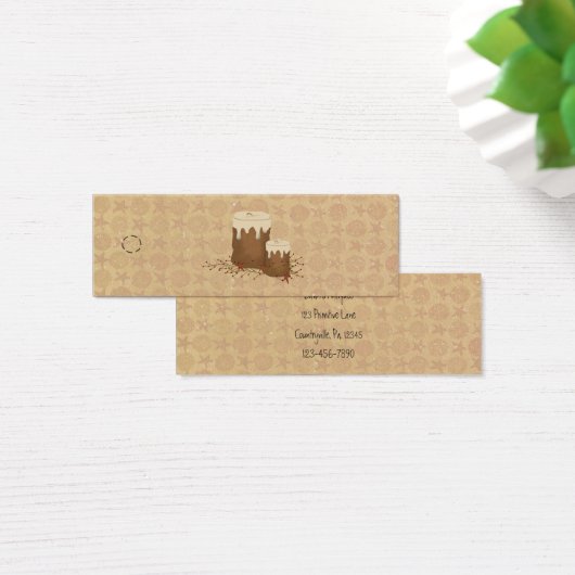 初期のキャンドルスキニーつるラベル (デスク)