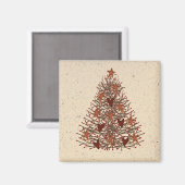 初期のクリスマスツリー磁石 マグネット (正面/裏面)